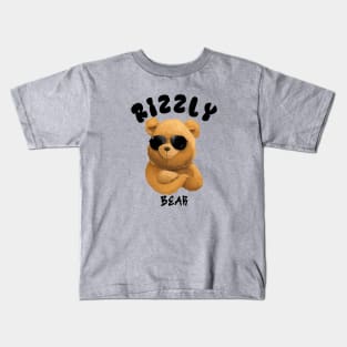 Rizzly Bear - Black Kids T-Shirt